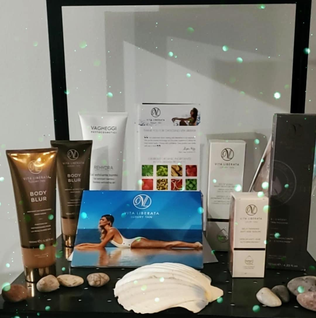 Professional skincare and product display